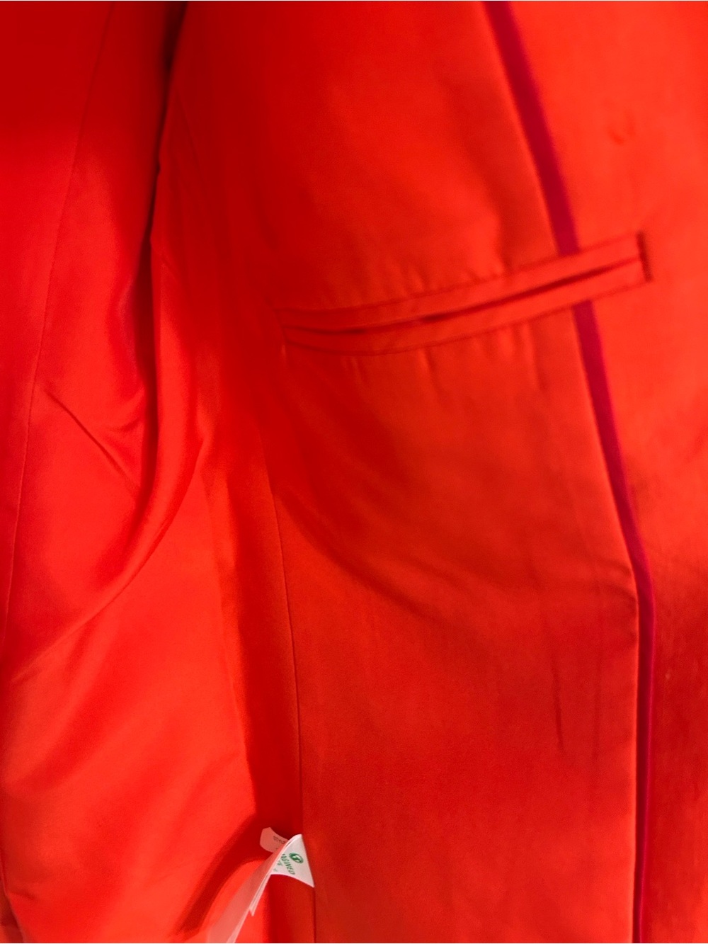J. Crew Bright Orange Single-Button Linen Blazer - Picture 7 of 8